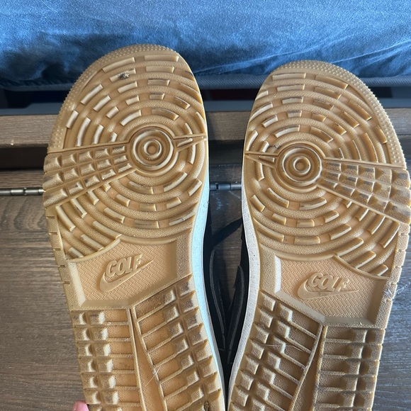 Nike Air Jordan 1 Low Black and White Golf Sneakers - Picture 4 of 4